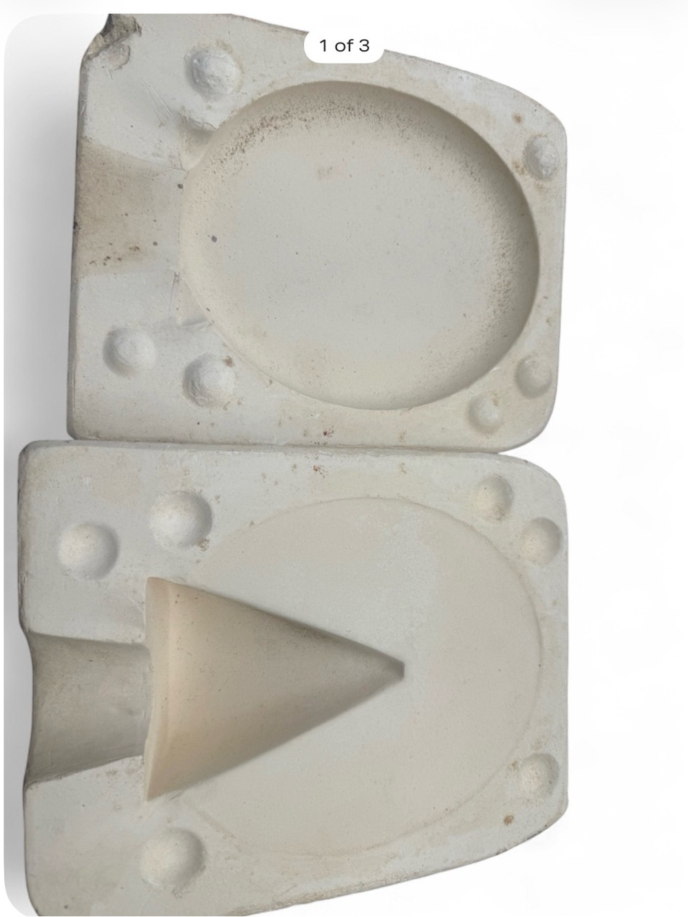 Unbranded White Ceramic Molding Form -jane molds